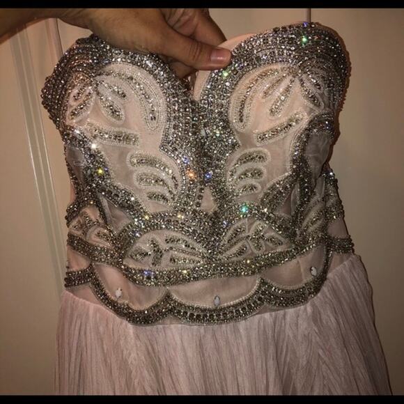 Hayley Paige Dani Embellished Wedding Gown Dress Women's Sz12 - Picture 4 of 9